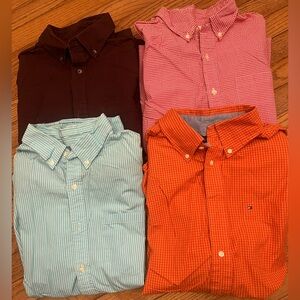 Mens 100% Cotton shirts Size Large Set of 4